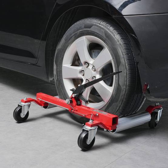 Chariot De Manutention Voiture VEVOR 680 Kg - Déplaceur à Cliquet Avec Roues 360° Pour Réparation Auto Et Positionnement