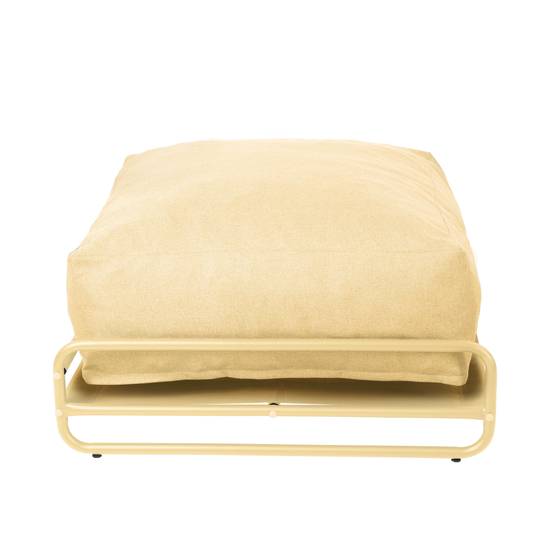 Oviala - Pouf pour salon de jardin modulable avec structure jaune clair Mixi - Oviala - Image 5