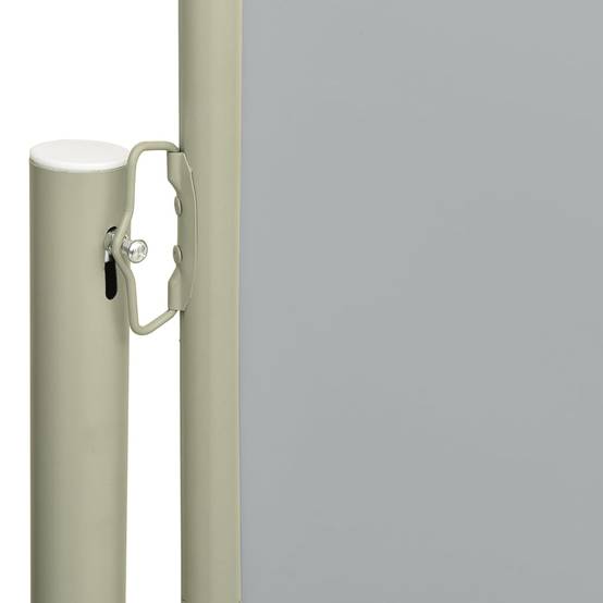 Helloshop26 - Auvent paravent store brise-vue latéral rétractable de patio jardin terrasse balcon protection visuelle écran 160 x 300 cm gris - Imagen 2