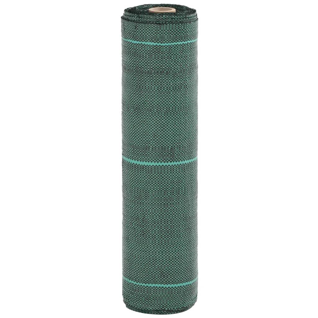 Toile de Paillage Polypropylène pour Jardin Potager Bloque Mauvaises Herbes 0,5x10 m Vert - ComfortXL Outdoor Living - Image 1