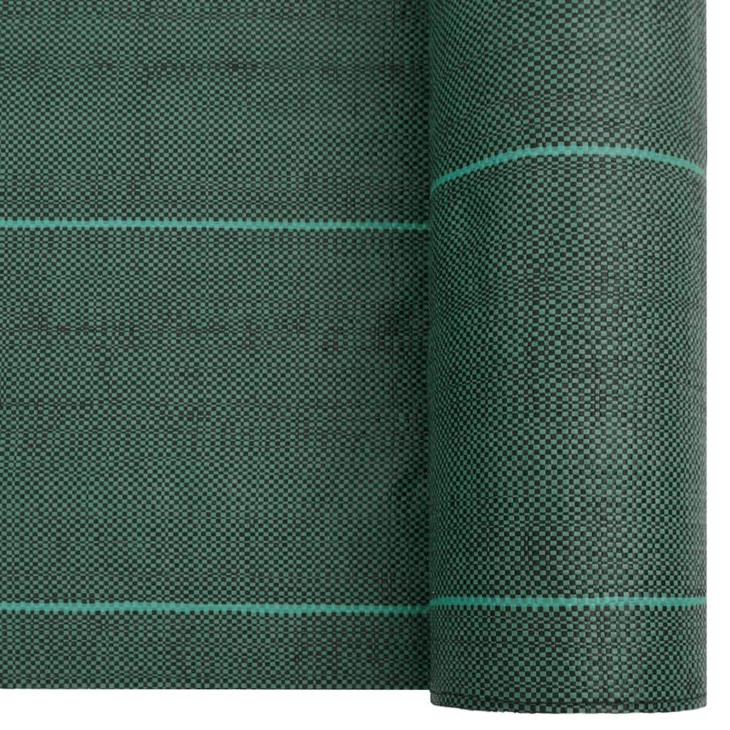 Toile de Paillage Polypropylène pour Jardin Potager Bloque Mauvaises Herbes 0,5x10 m Vert - ComfortXL Outdoor Living - Image 4