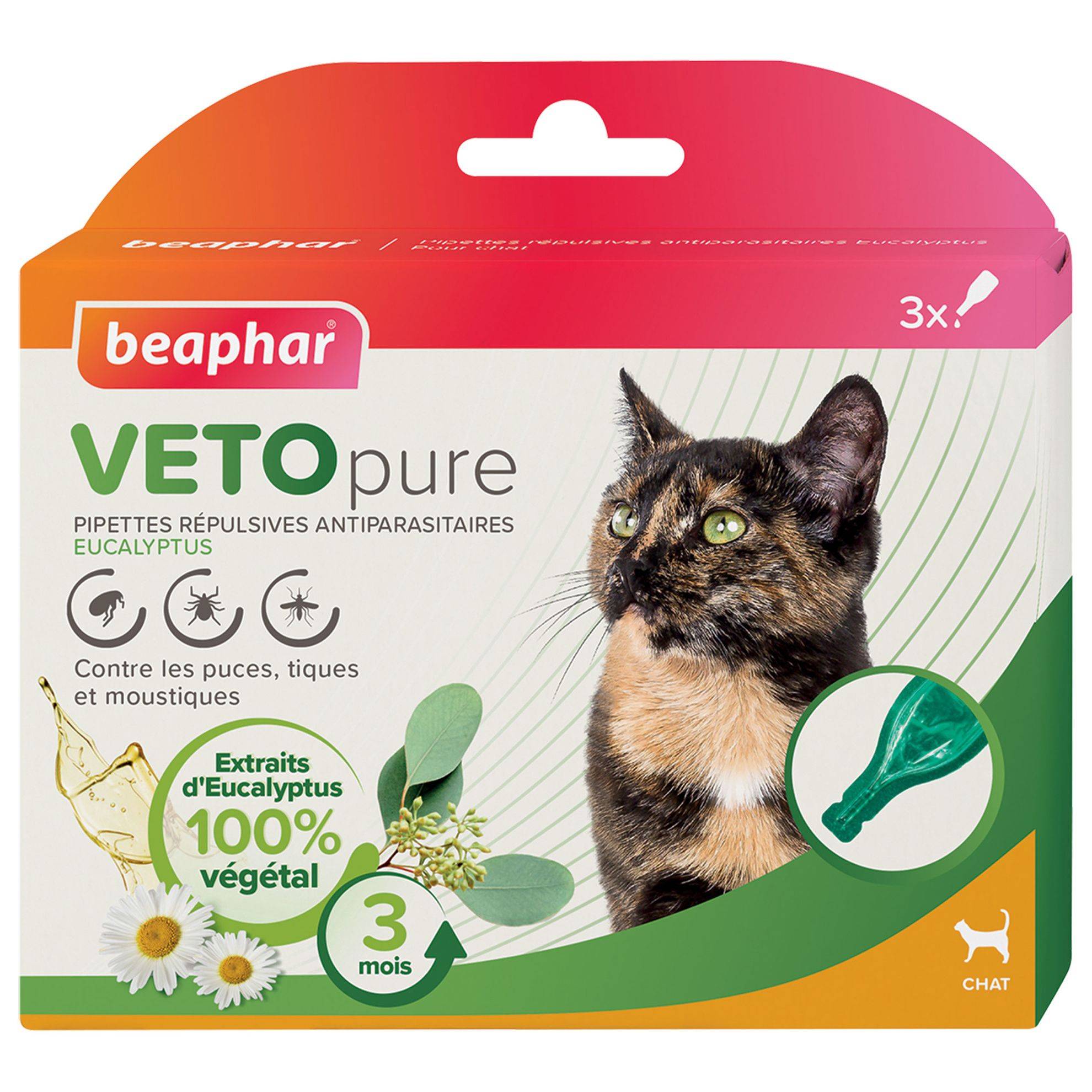 Pipettes insectifuges VETOpure Beaphar : Chat BEAPHAR - Imagen 1