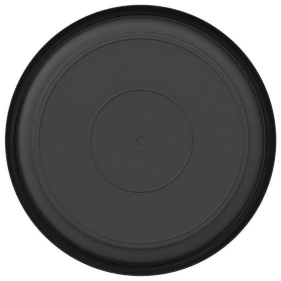 Plateau à fleurs rond Plastique Noir Ø 19 x 2 cm - PANGIVO - Image 6