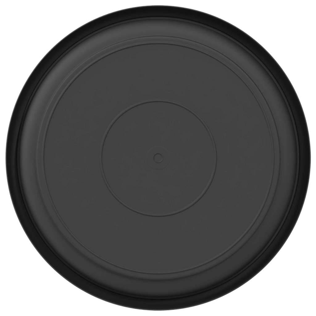 Plateau à fleurs rond Plastique Noir Ø 19 x 2 cm - PANGIVO - Image 6