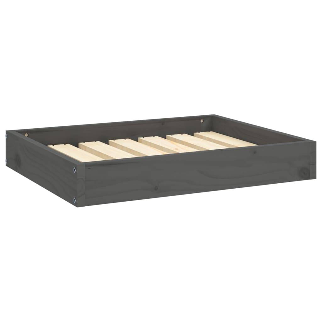 Vidaxl - Lit pour chien Gris 61,5x49x9 cm Bois de pin solide vidaXL 820853 - Imagen 2