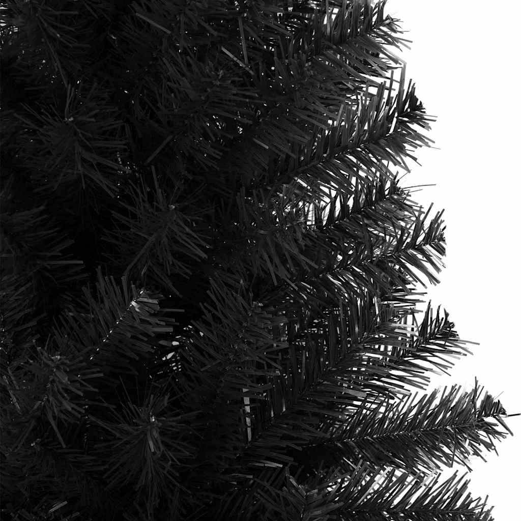 Vidaxl - Sapin de Noël Noir 210 cm PVC vidaXL 3396492 - Image 9