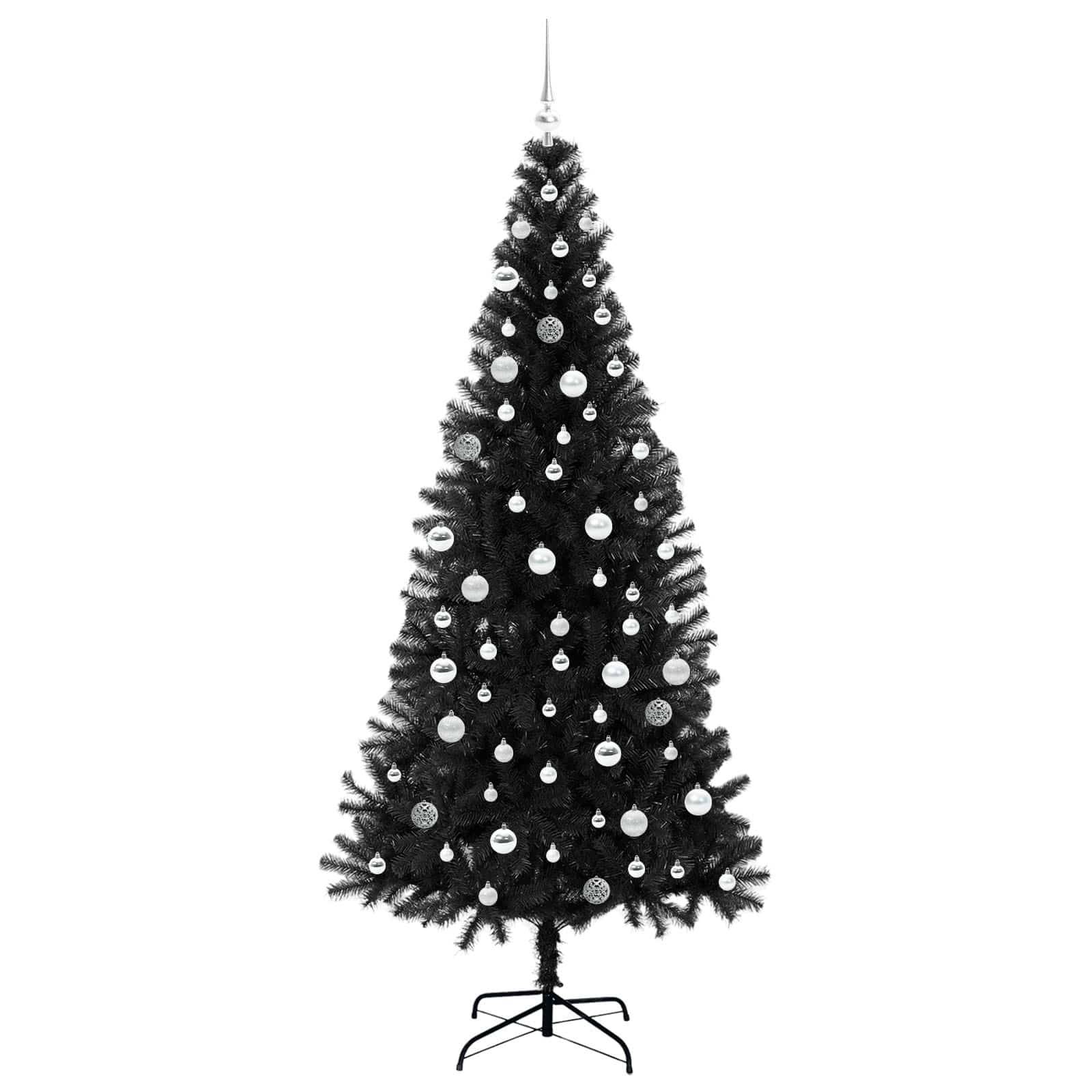 Vidaxl - Sapin de Noël Noir 210 cm PVC vidaXL 3396492 - Image 5