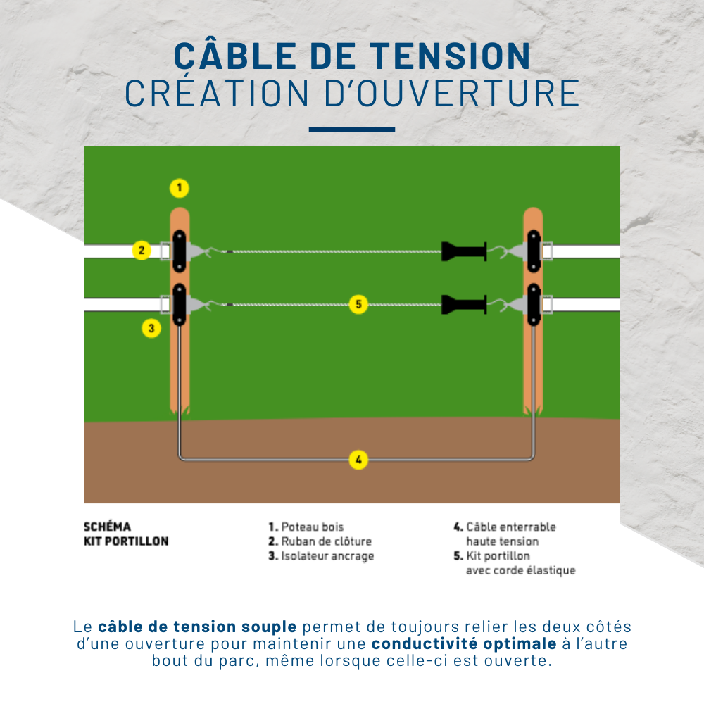 Horizont - Kit clôture mobile volailles filet 50m poste mixte PREMIUM - Imagen 4