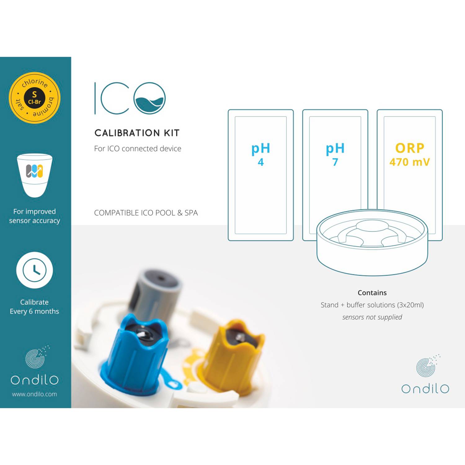 Ondilo - Kit de calibration des capteurs pour ico pool ICOCALIBKITV4 Ondilo - Imagen 2