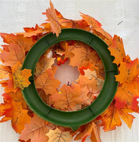 Couronne de citrouilles d'automne 45 cm, décoration d'intérieur pour Thanksgiving, décoration d'intérieur, couronnes de Noël - Image 5