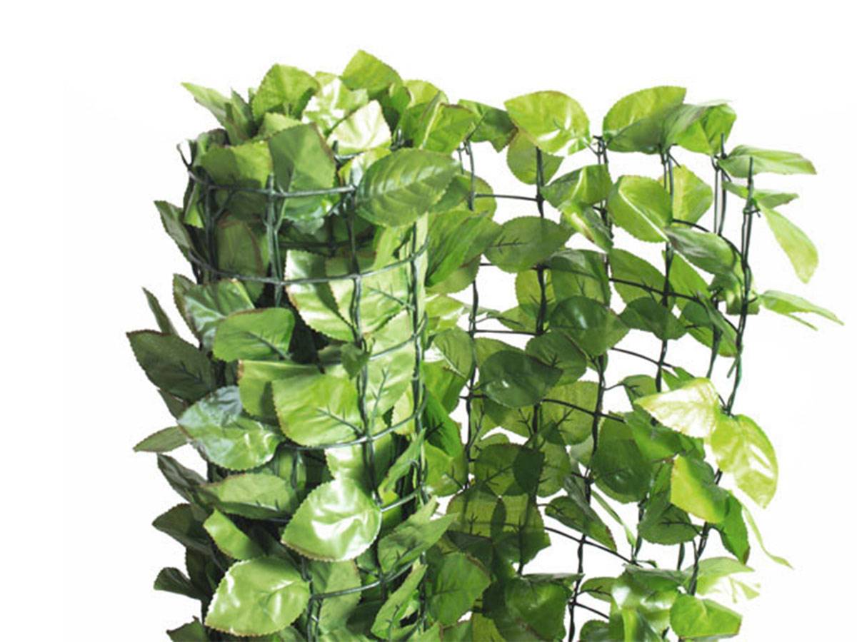 Jardideco - Haie artificielle Feuilles de rosier 18 m - 6 rouleaux 3 x 1,50 m - Jardideco - Image 1