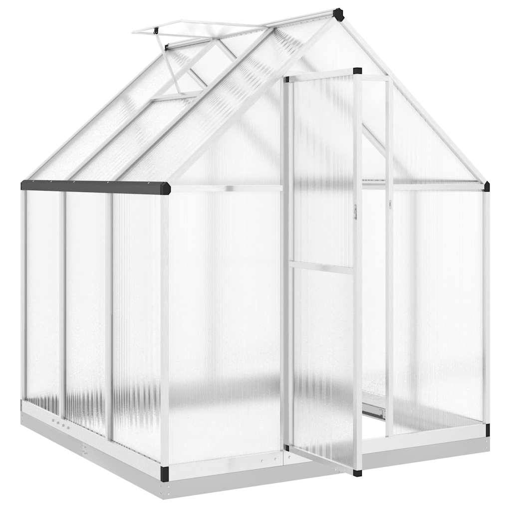 PANGIVO - Serre aluminium et polycarbonate argenté 169 x 169 x 202 cm - PANGIVO - Image 6