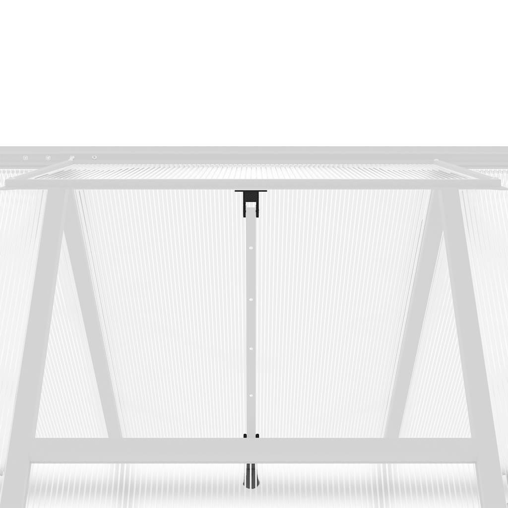 PANGIVO - Serre aluminium et polycarbonate argenté 169 x 169 x 202 cm - PANGIVO - Image 9
