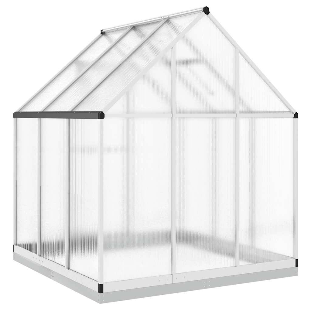 PANGIVO - Serre aluminium et polycarbonate argenté 169 x 169 x 202 cm - PANGIVO - Image 5