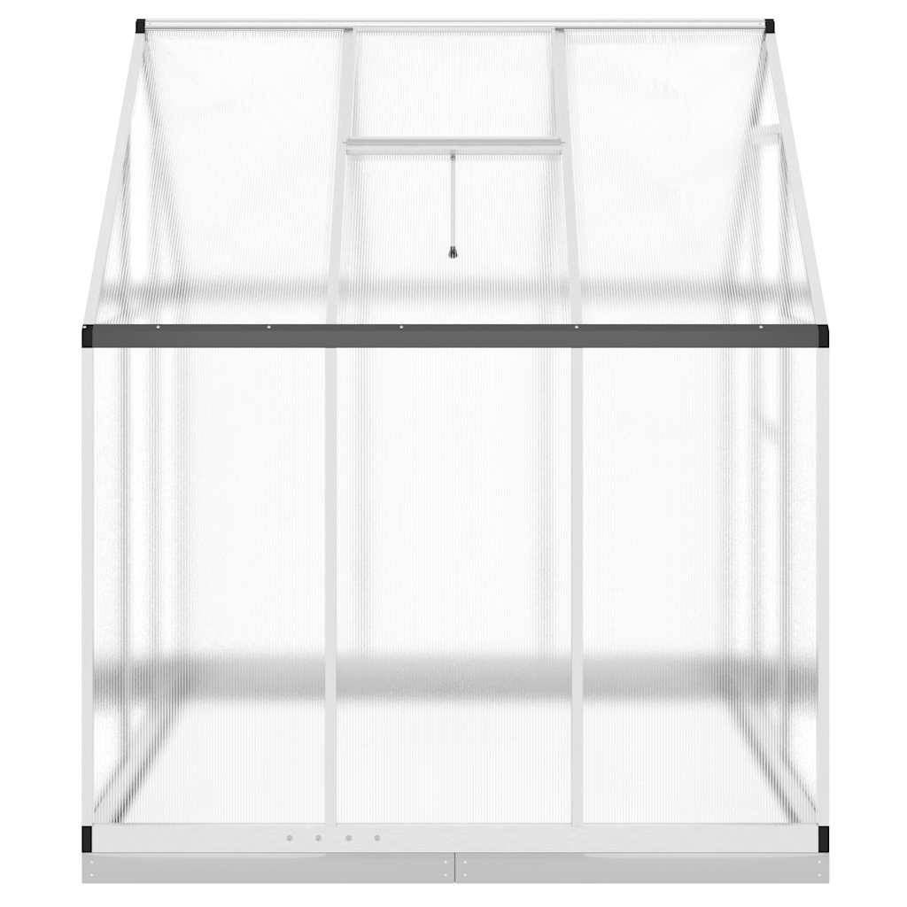 PANGIVO - Serre aluminium et polycarbonate argenté 169 x 169 x 202 cm - PANGIVO - Image 4