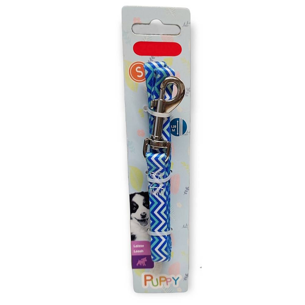 Laisse PUPPY PIXIE bleu 13 mm x 1,20 m pour chiots - Image 2