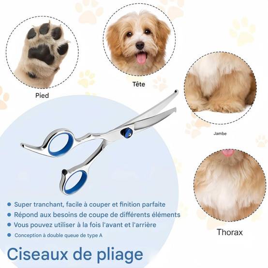 IntiMeg - Ciseaux de toilettage pour chien et chat IntiMeg - Image 4