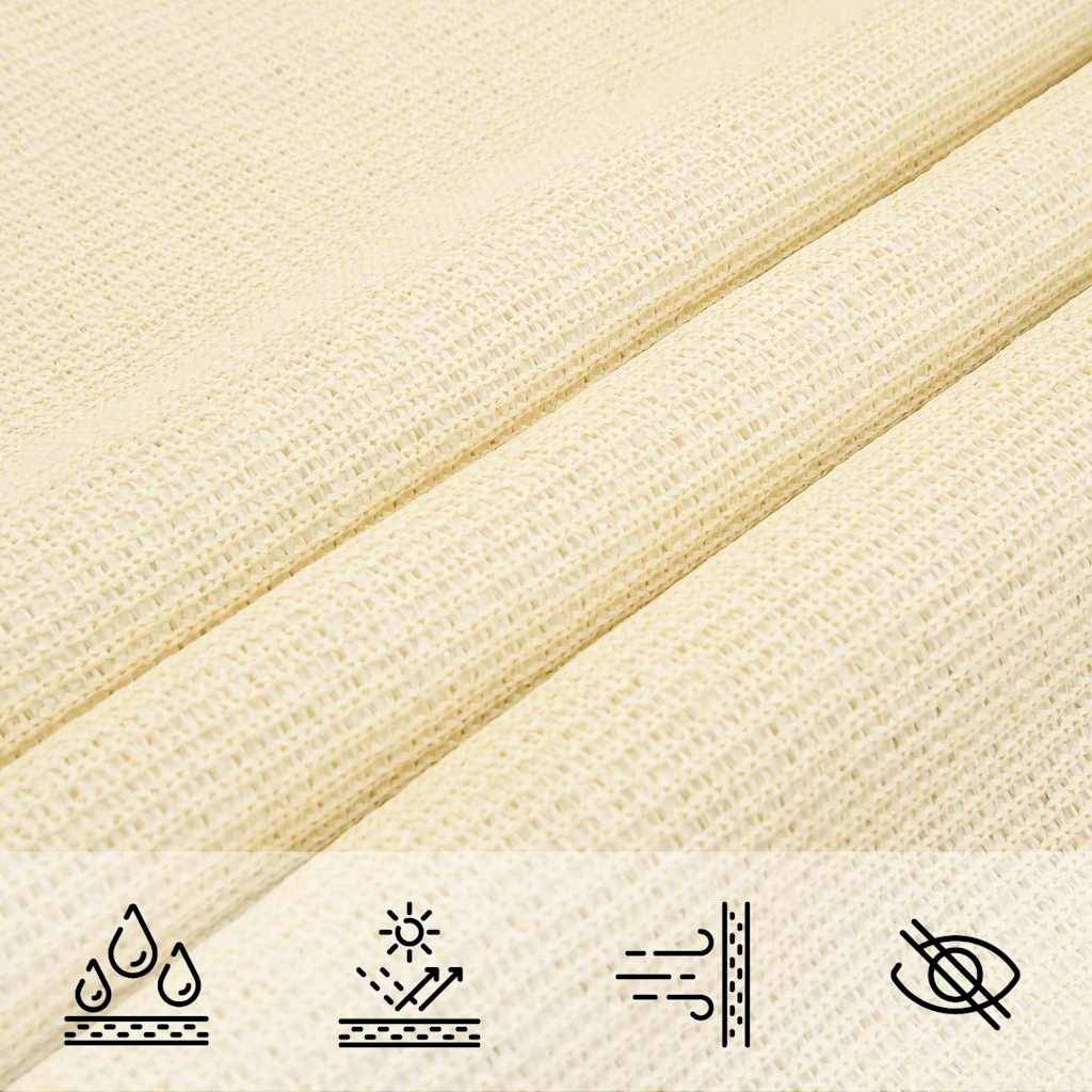 Vidaxl - Voile d'ombrage 160 g/m² Crème 3x5 m PEHD vidaXL 311184 - Imagen 8