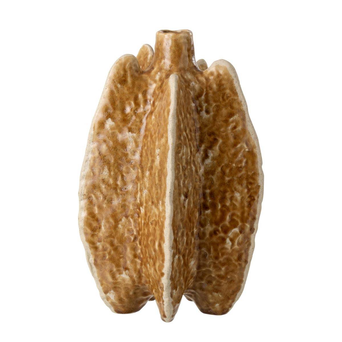J-Line - Vase Déco en Porcelaine "Ubi" 40cm Ocre - Image 1