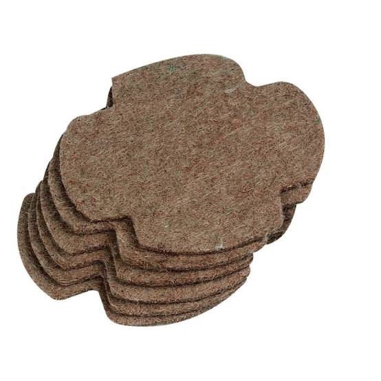 Tapis fond de nid en feutre ø 13 cm, lot de 6 pièces pour oiseaux - Image 1