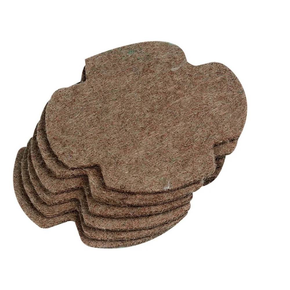 Tapis fond de nid en feutre ø 13 cm, lot de 6 pièces pour oiseaux - Image 1