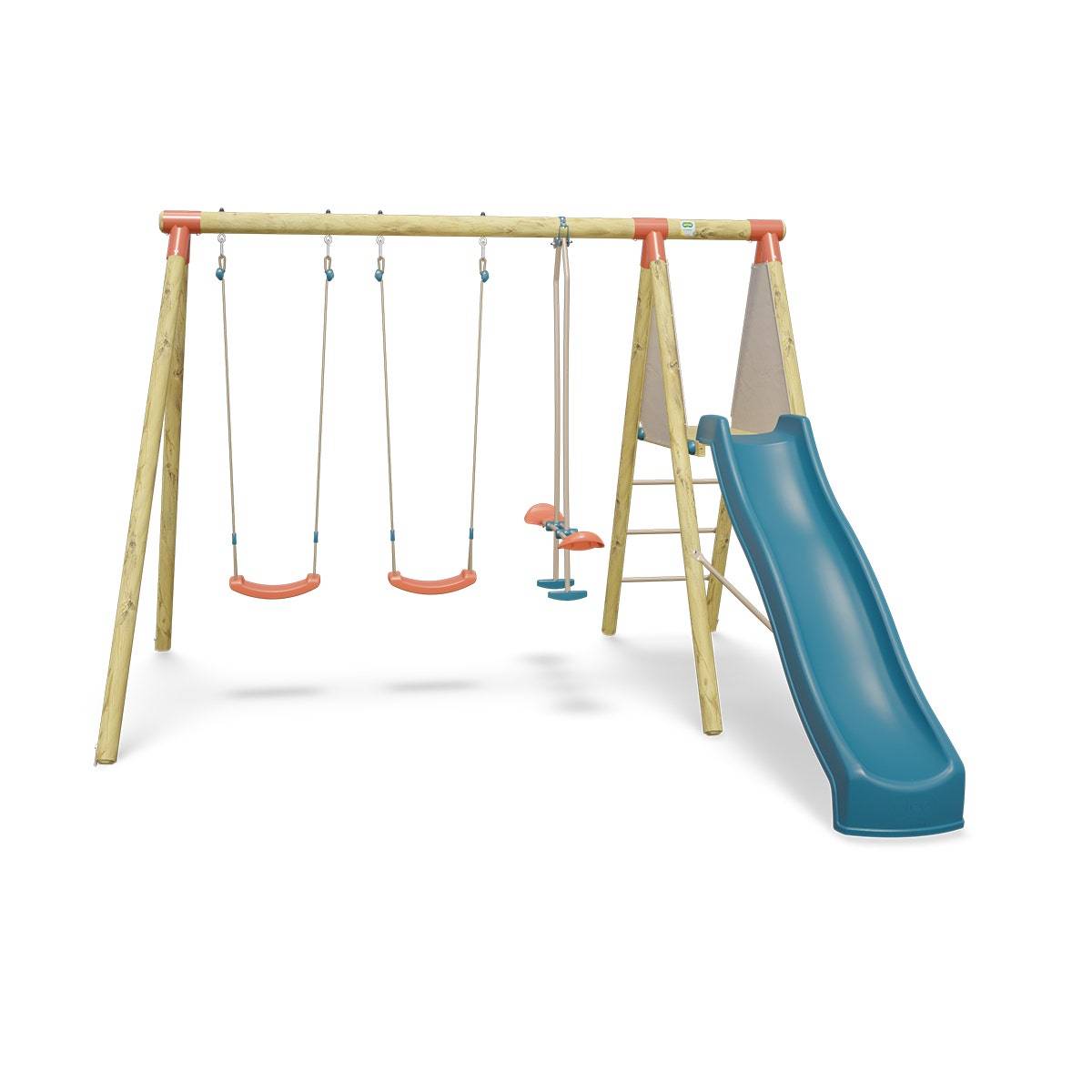 Trigano Jardin - Station de jeux bois 2,30 m Topwood AZUKI 2 - 6 enfants - Image 1