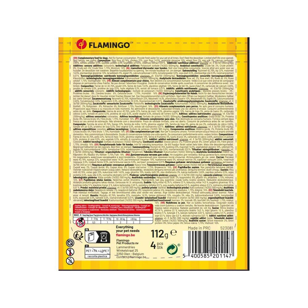 Flamingo - Flamingo - Friandises Fast Food Hot-dog avec poulet 112 g pour chien - Imagen 4