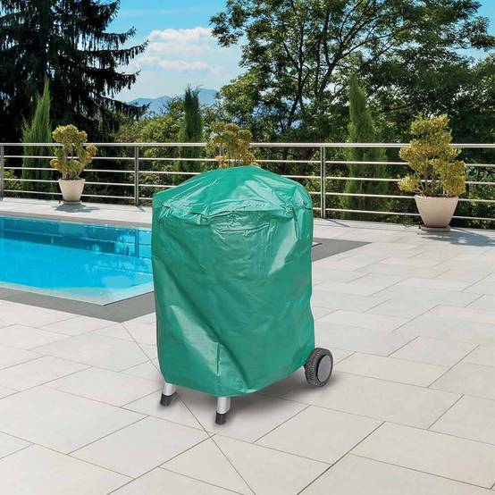 Housse de protection en PVC pour barbecue rond - Image 4