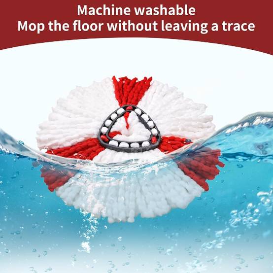 Pack de 3 Têtes de Mop de Remplacement Compatible avec Vileda, Têtes de Mop en Microfibre pour Vileda Easy - IntiMeg - Image 2