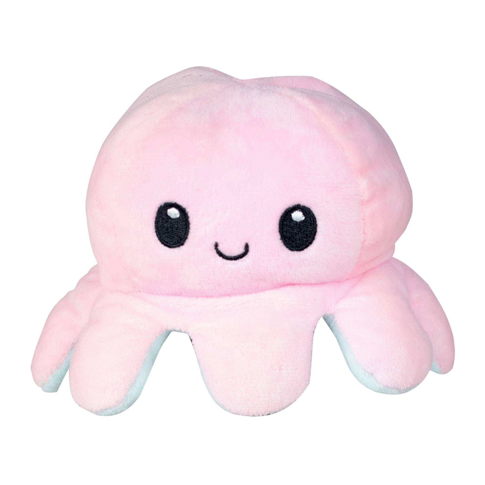 Peluche pieuvre reversible : 19 cm DOOGY