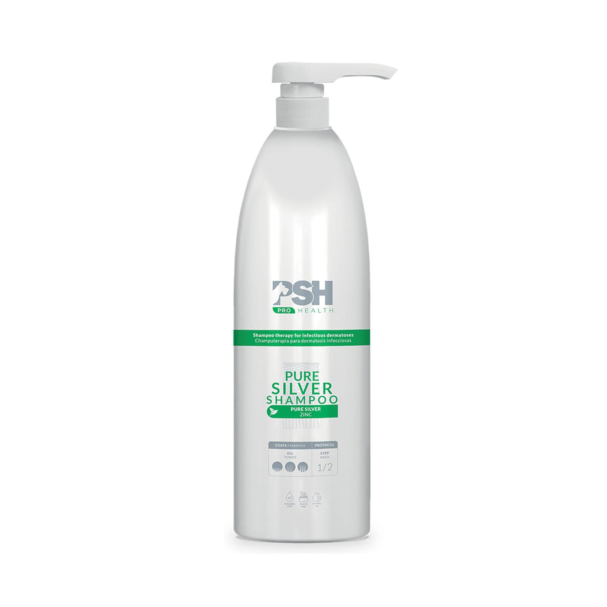 Shampoing "Pure Silver" 1L PET SKIN HEALTHCARE