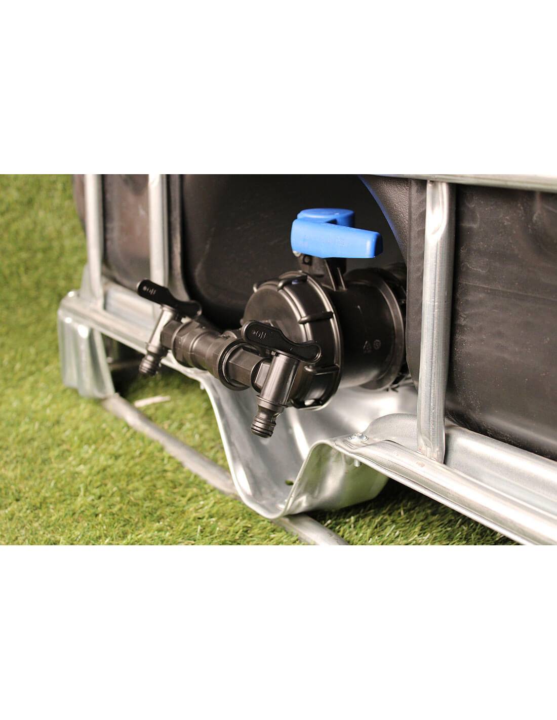 Raccord cuve eau S100X8 - 2 Robinets avec Nez (type Gardena) - Imagen 2