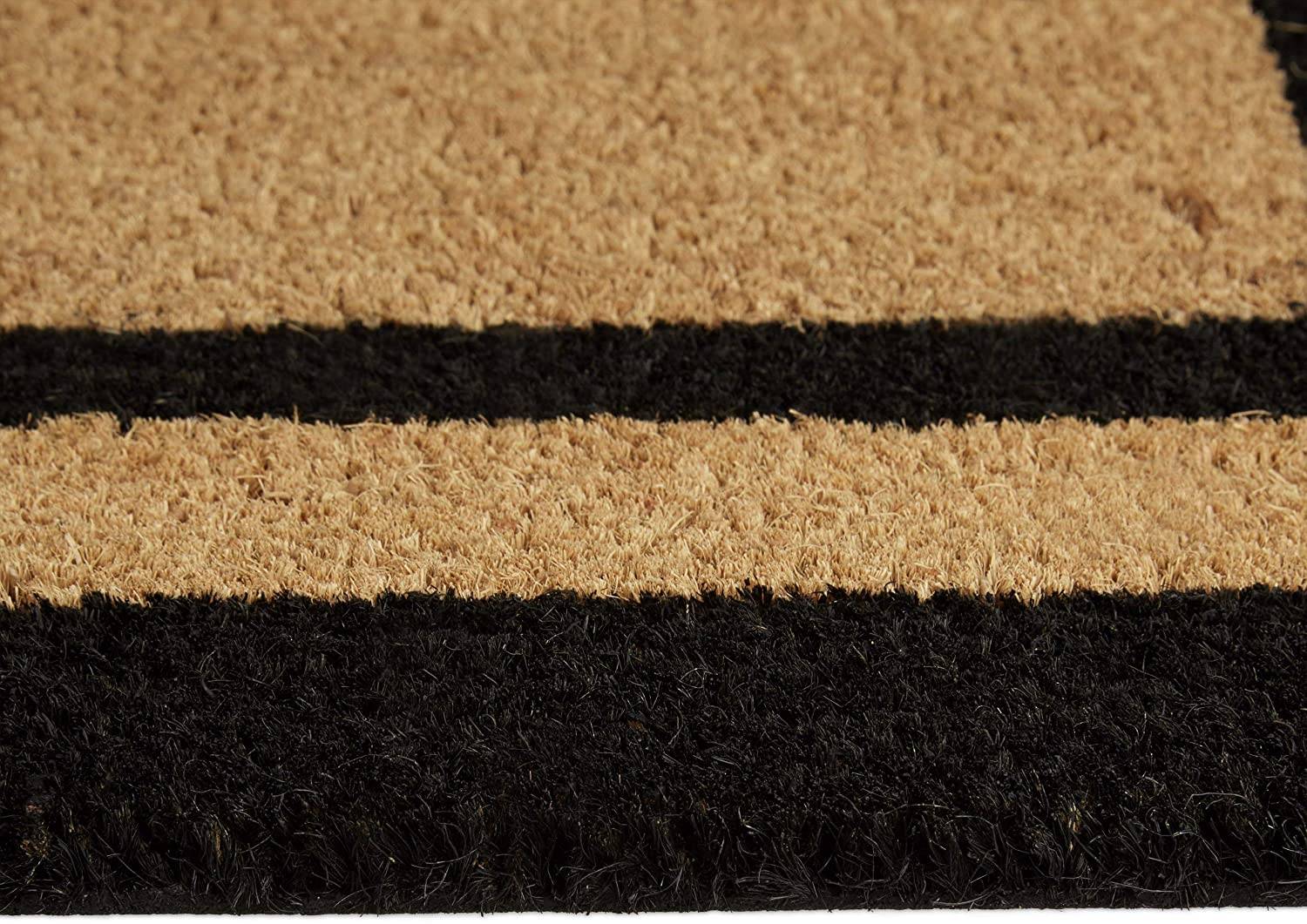 Helloshop26 - Paillasson tapis de sol porte d’entrée essuie-pieds long fibres de coco tapis - Imagen 3