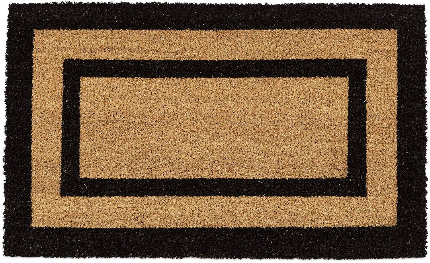 Helloshop26 - Paillasson tapis de sol porte d’entrée essuie-pieds long fibres de coco tapis - Imagen 1