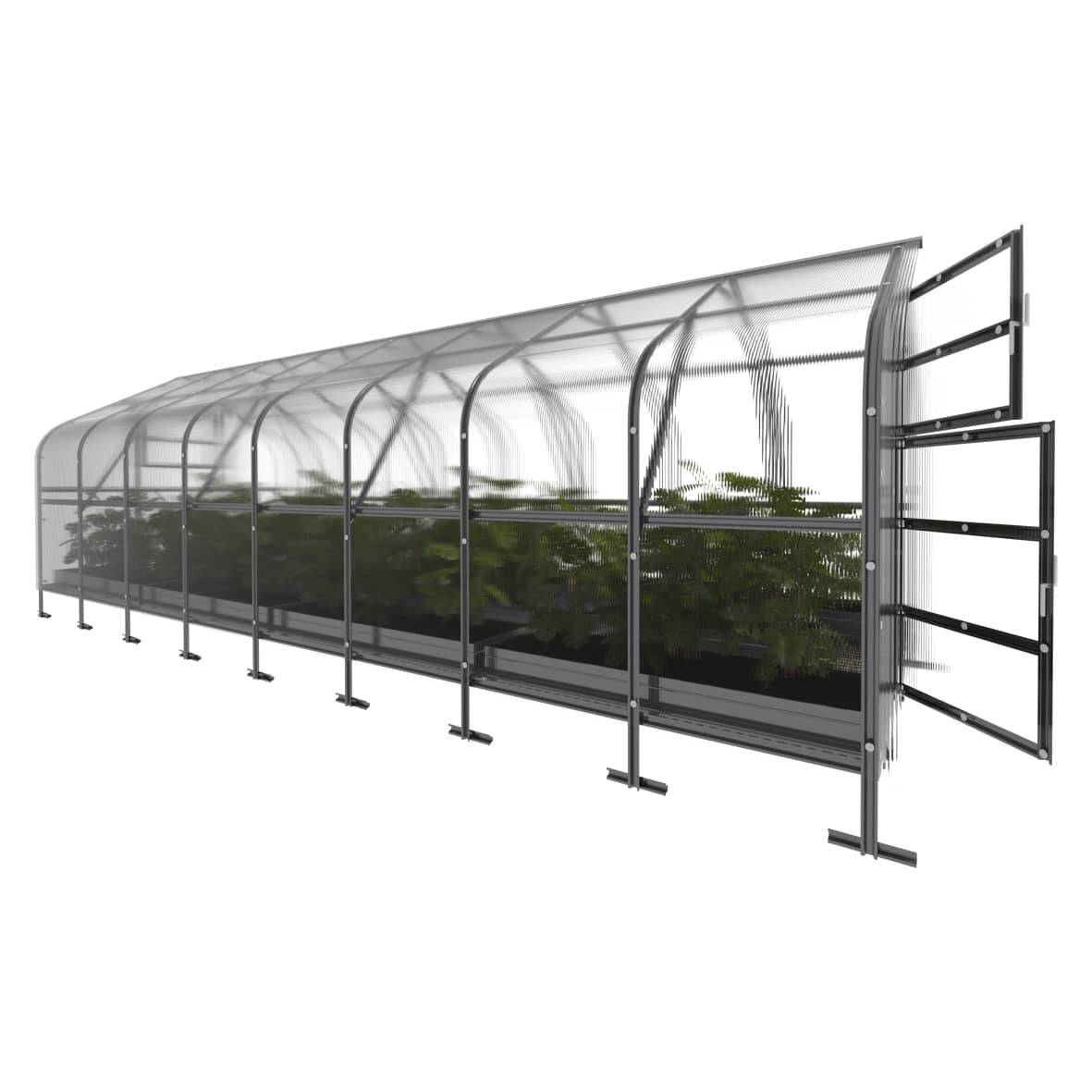 KLASIKA GREENHOUSES - Serre KLASIKA*DROP 20m2, 2,5m x 8m, 6 mm avec revêtement en polycarbonate - Image 4