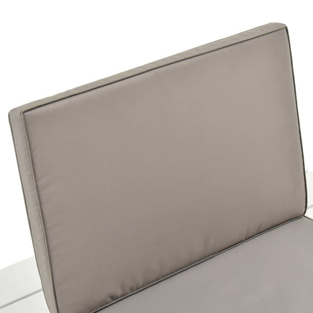 Vidaxl - Chaise de salon de jardin avec coussin Plastique Blanc vidaXL 48825 - Image 4