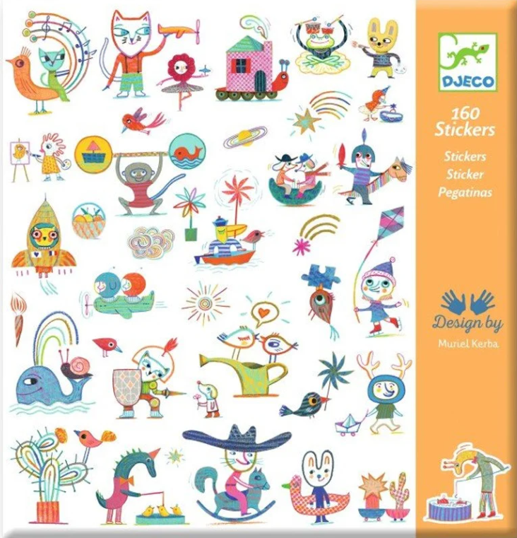 Stickers papier - 160 stickers Gazette - Djeco