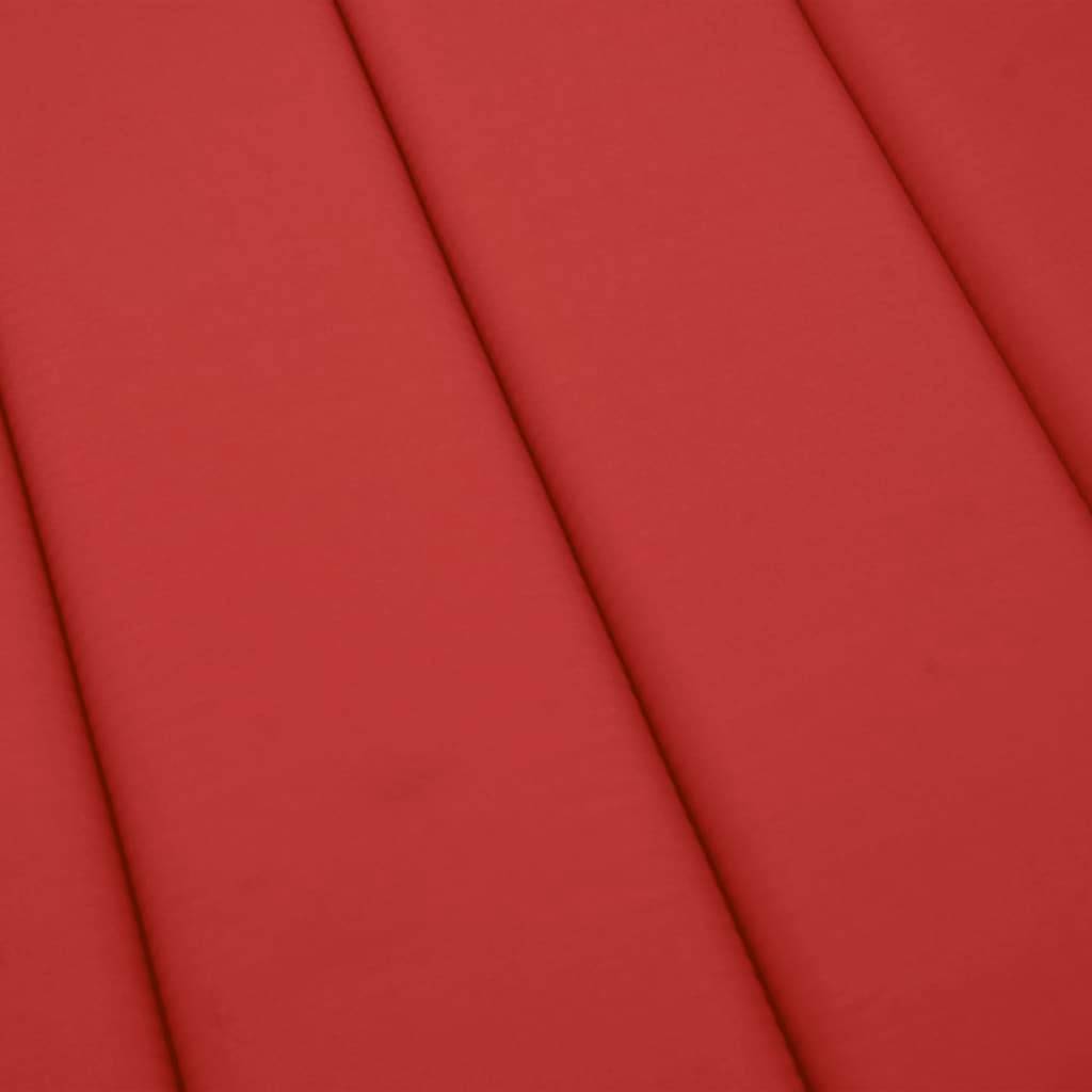 Coussin Bain de soleil | Coussin de chaise longue rouge 200x70x3 cm tissu oxford Maison Chic - Image 7