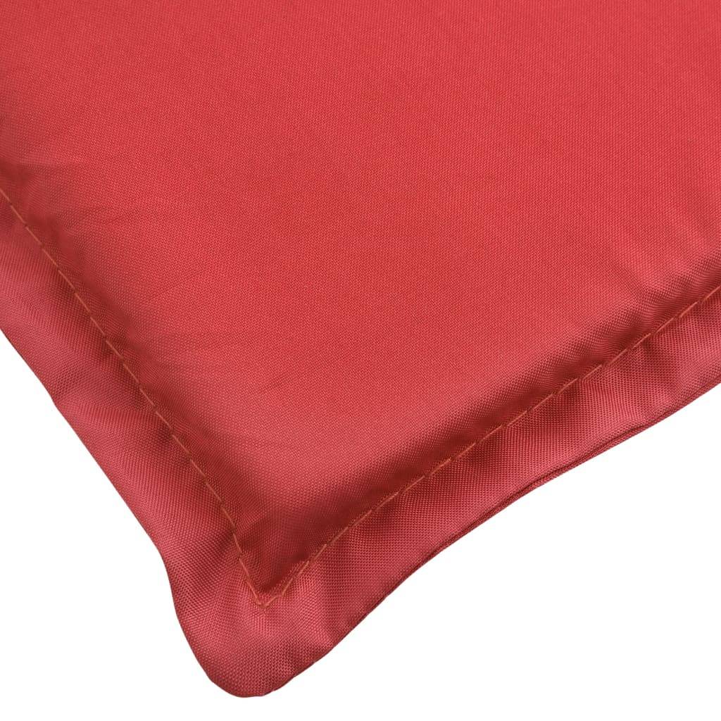 Coussin Bain de soleil | Coussin de chaise longue rouge 200x70x3 cm tissu oxford Maison Chic - Image 6