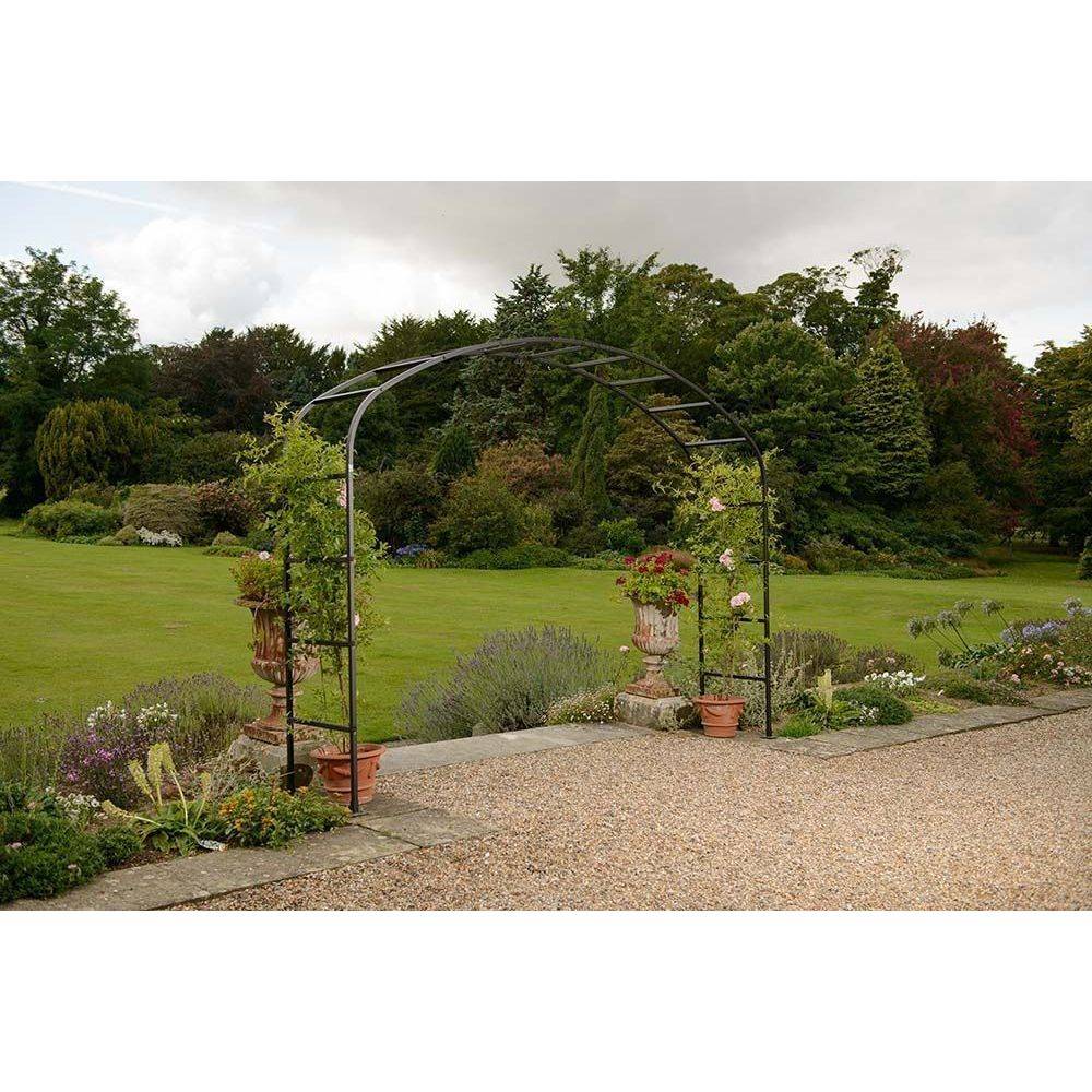 Harrod Horticultural - Arche de jardin 2m50 en acier galvanisé Ellipse - Imagen 2