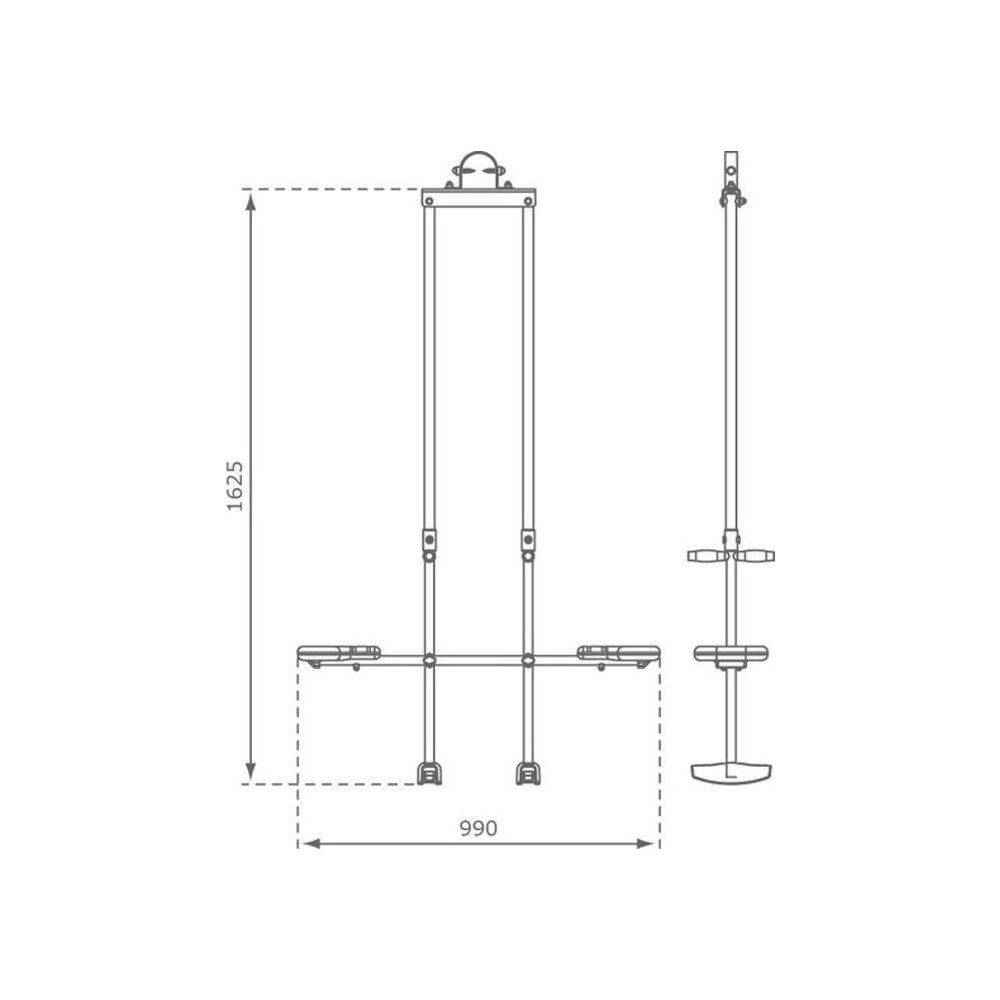 Kbt - Balançoire double hauteur réglable en métal  Flex - Imagen 3