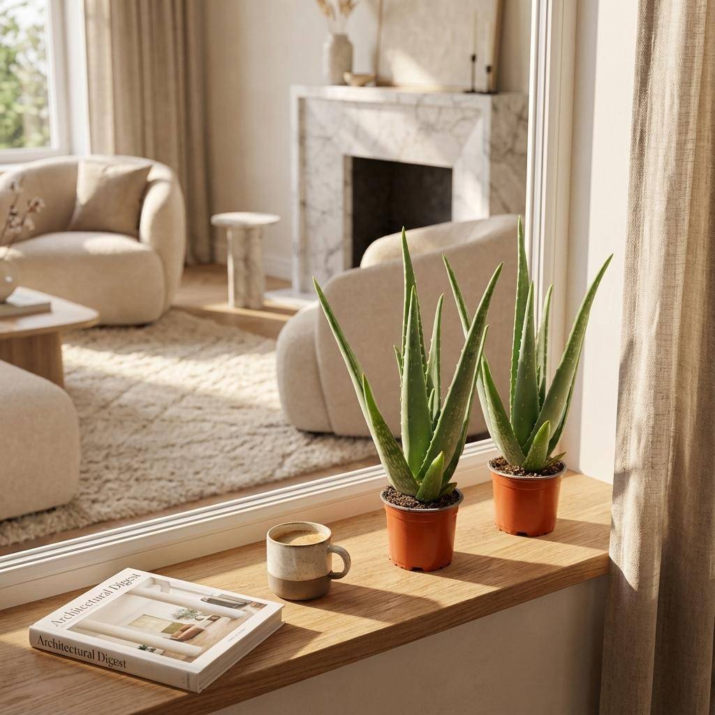 Aloë Vera - Pot de 10cm - Hauteur: 35 - 40cm - 1 plante - Plantes d'intérieur - Image 8