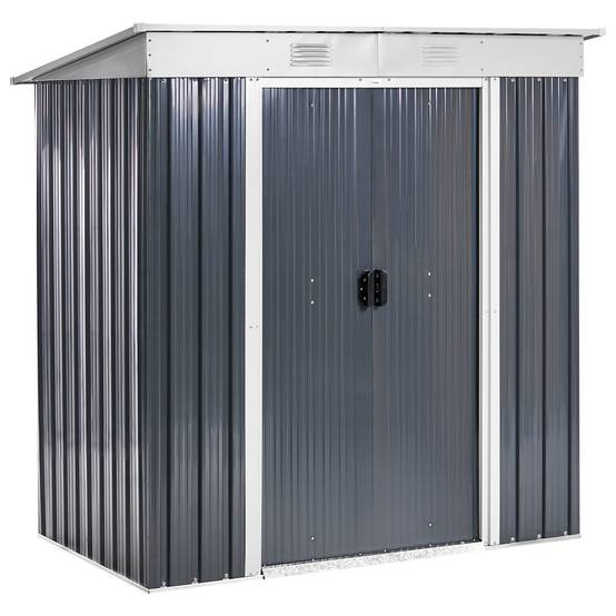Beliani - Abri de jardin Acier Gris graphite ACILIA - 174x110x174- Beliani - Image 2