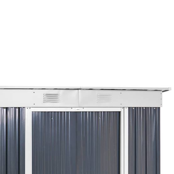 Beliani - Abri de jardin Acier Gris graphite ACILIA - 174x110x174- Beliani - Image 8