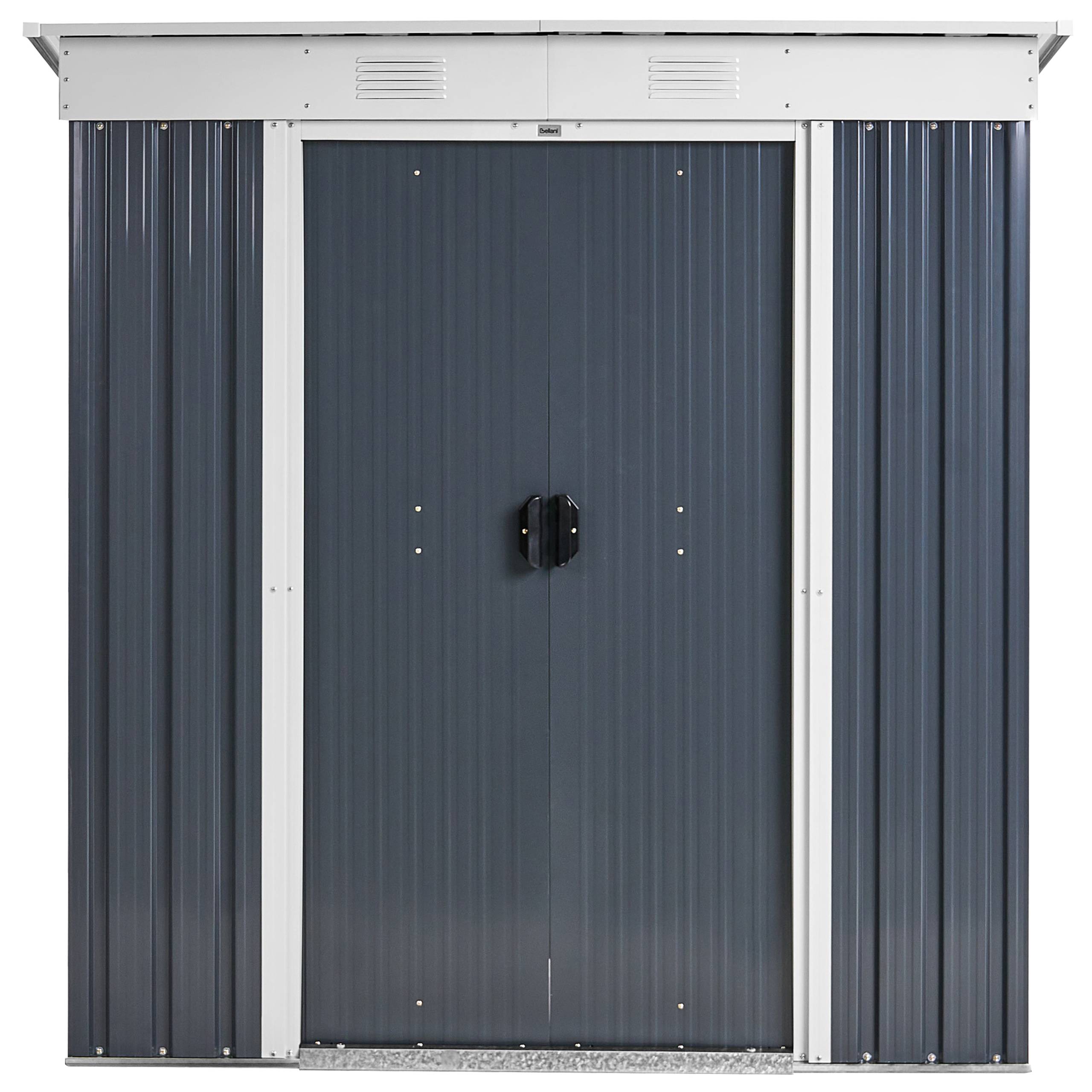 Beliani - Abri de jardin Acier Gris graphite ACILIA - 174x110x174- Beliani - Image 6