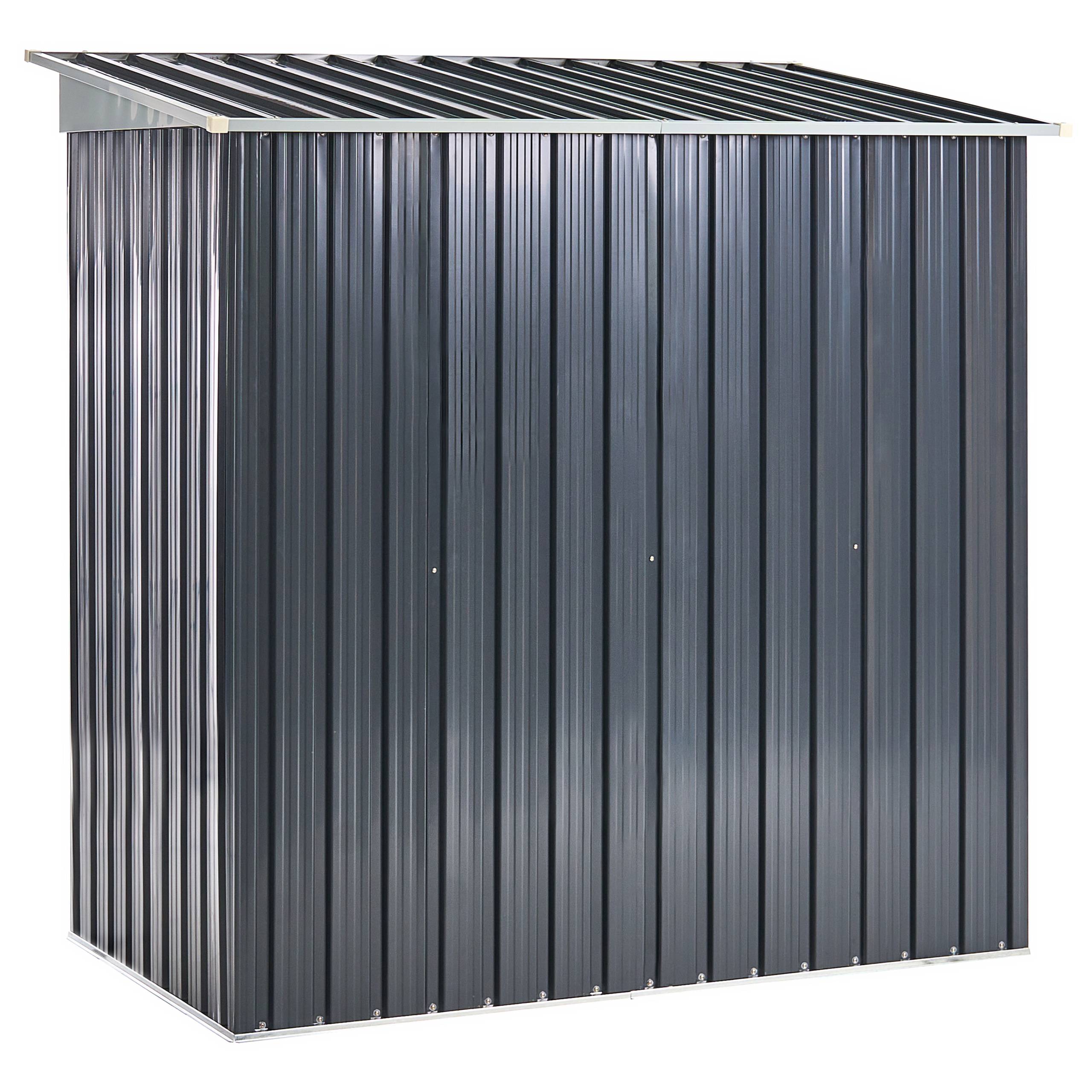 Beliani - Abri de jardin Acier Gris graphite ACILIA - 174x110x174- Beliani - Image 7