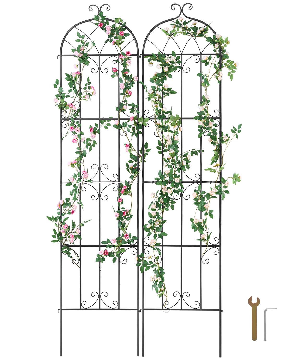 Vevor - VEVOR Treillis jardin plantes grimpantes, 51x220 cm, 2 pièces. Métal antirouille.