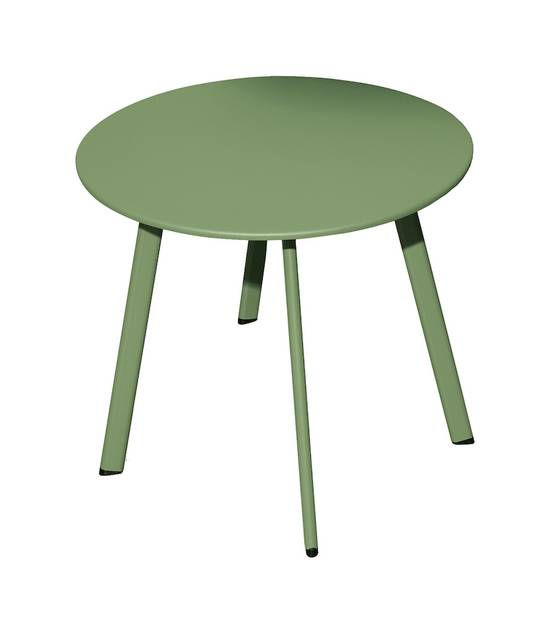 Proloisirs - Table basse - MASSAÏ - Acier époxy - Ø60 cm - Amande PROLOISIRS