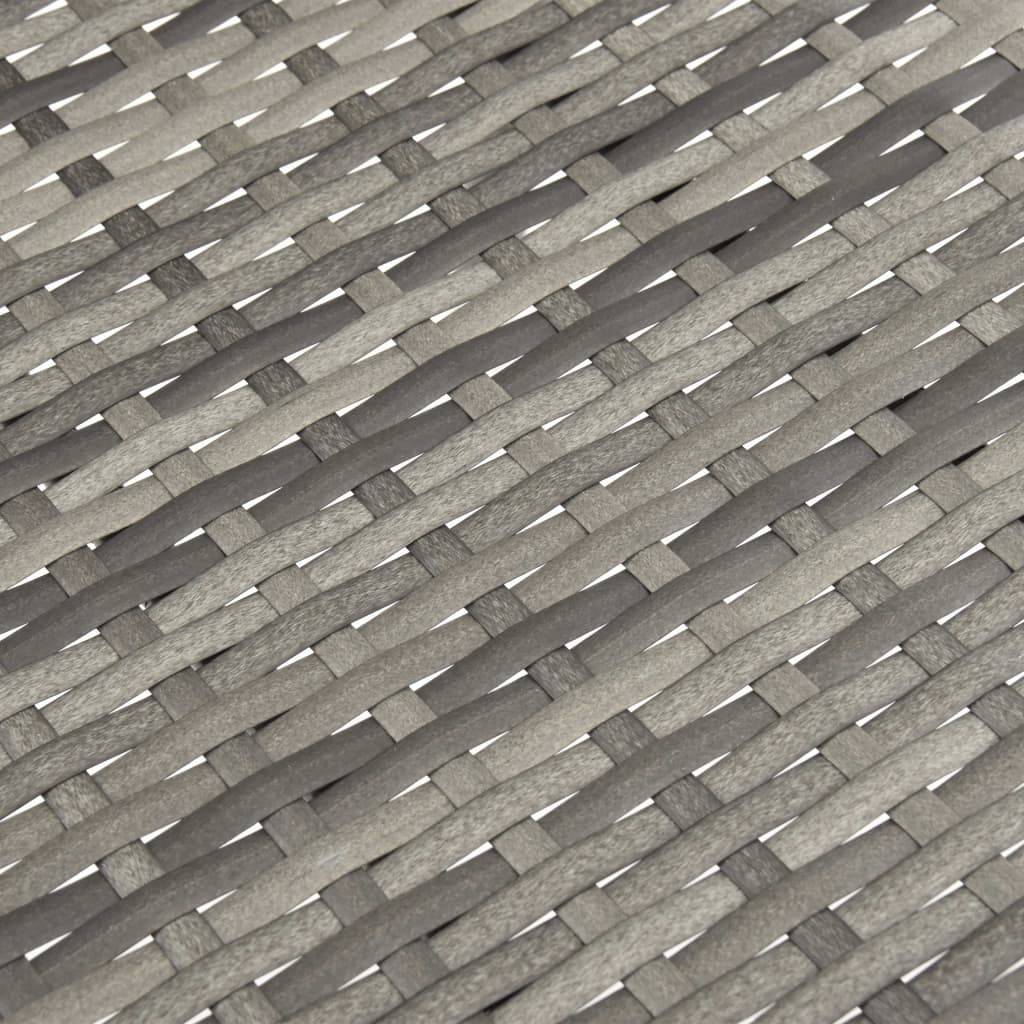 Lot de 6 Chaises de jardin empilables - Chaises d'extérieur Gris Résine tressée - Image 8