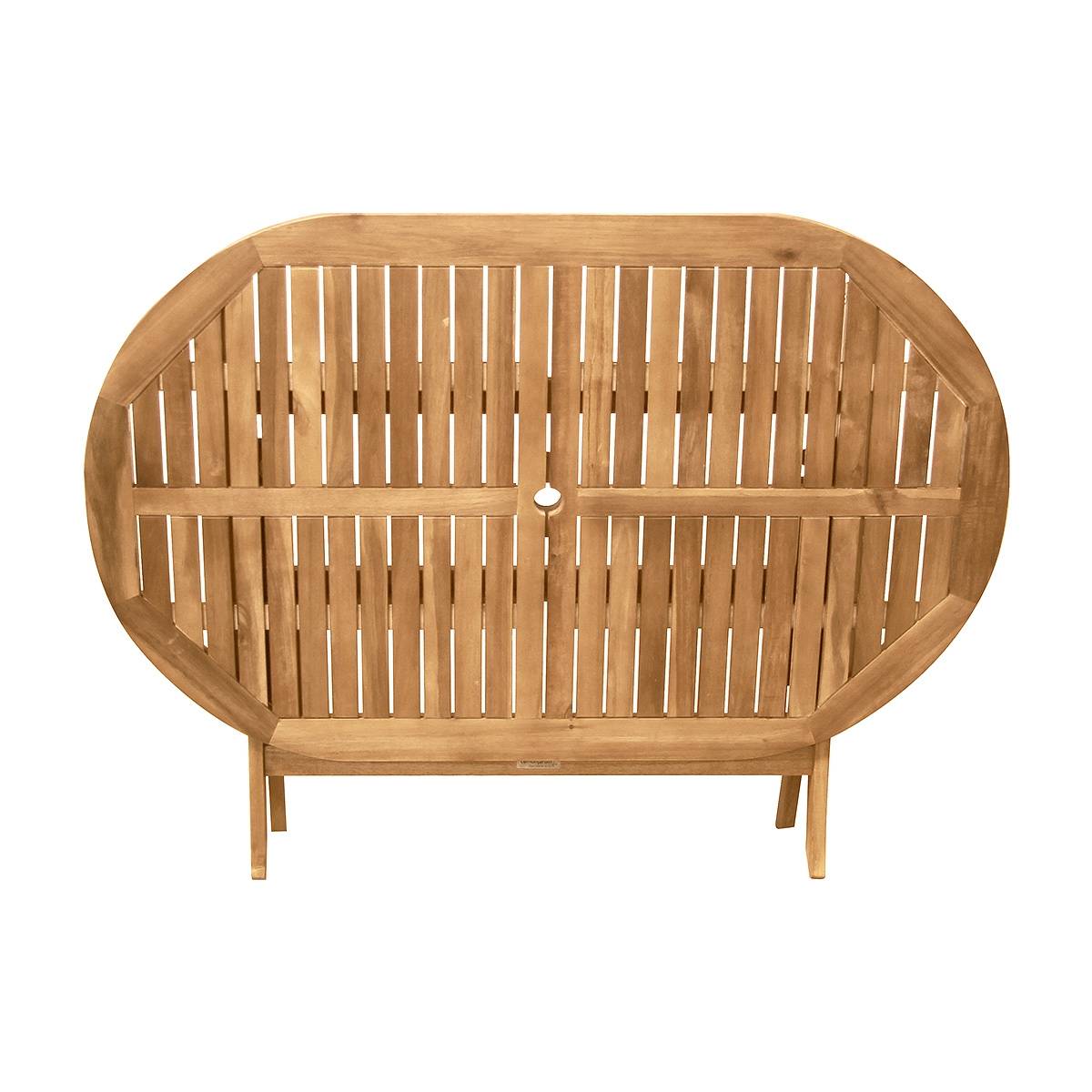 Salon de jardin ovale en acacia Fidgi - 4 chaises - Cémonjardin - Imagen 3